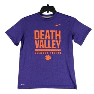 Nike Shirt Boys L Clemson Tigers Death Valley Dri Fit Team Sportcore Athletic